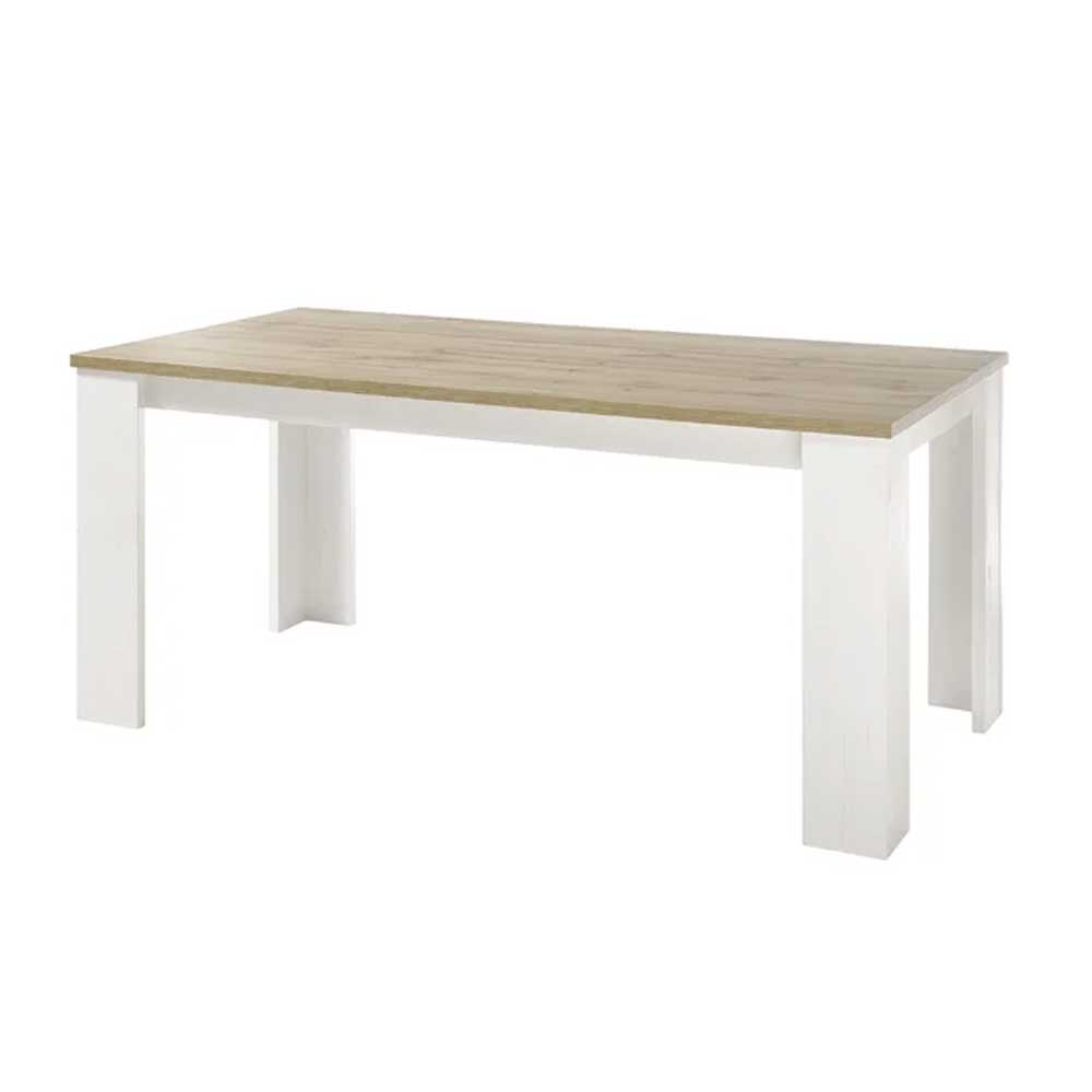 Home Mart Shanell Solid Oak Dining Table - Image 3