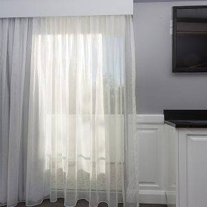Home Mart Shefon White Curtain