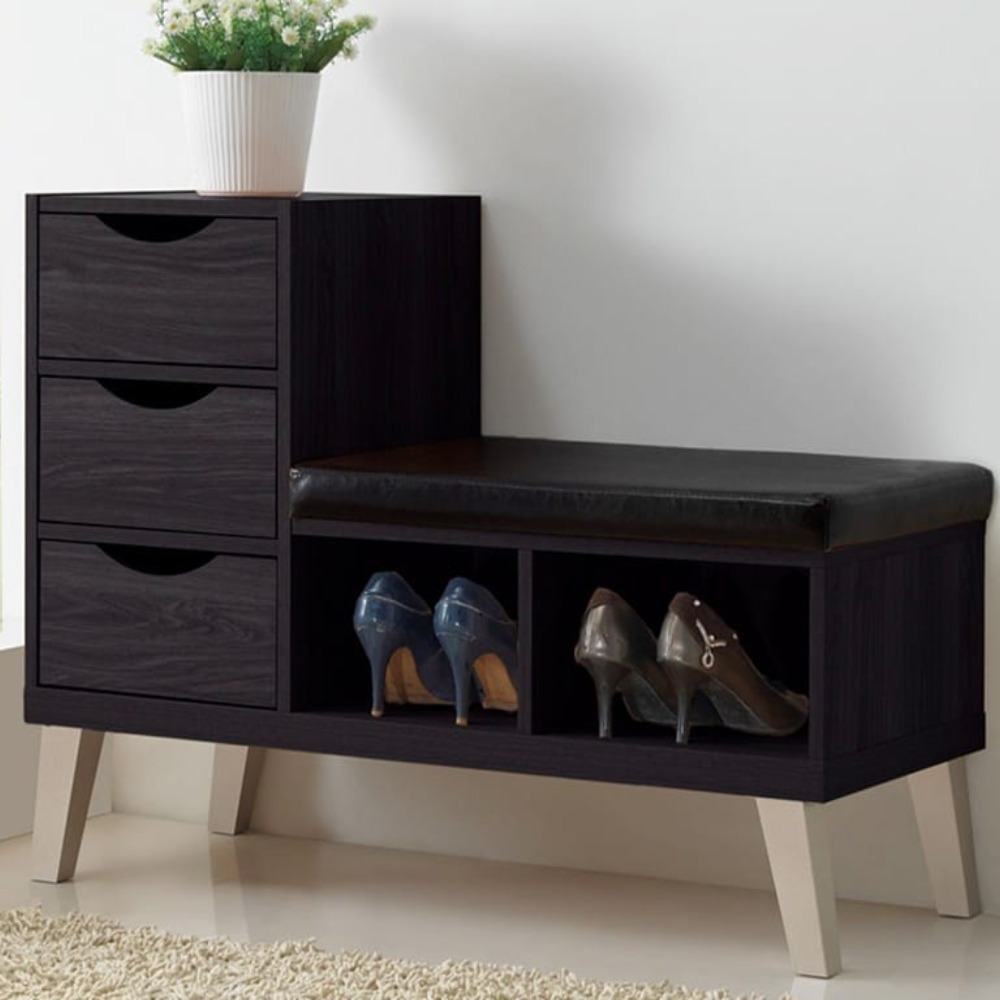 Home Mart Shoe Storage Cabinet with Bench