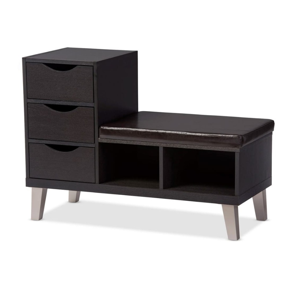 Home Mart Shoe Storage Cabinet with Bench - Image 3
