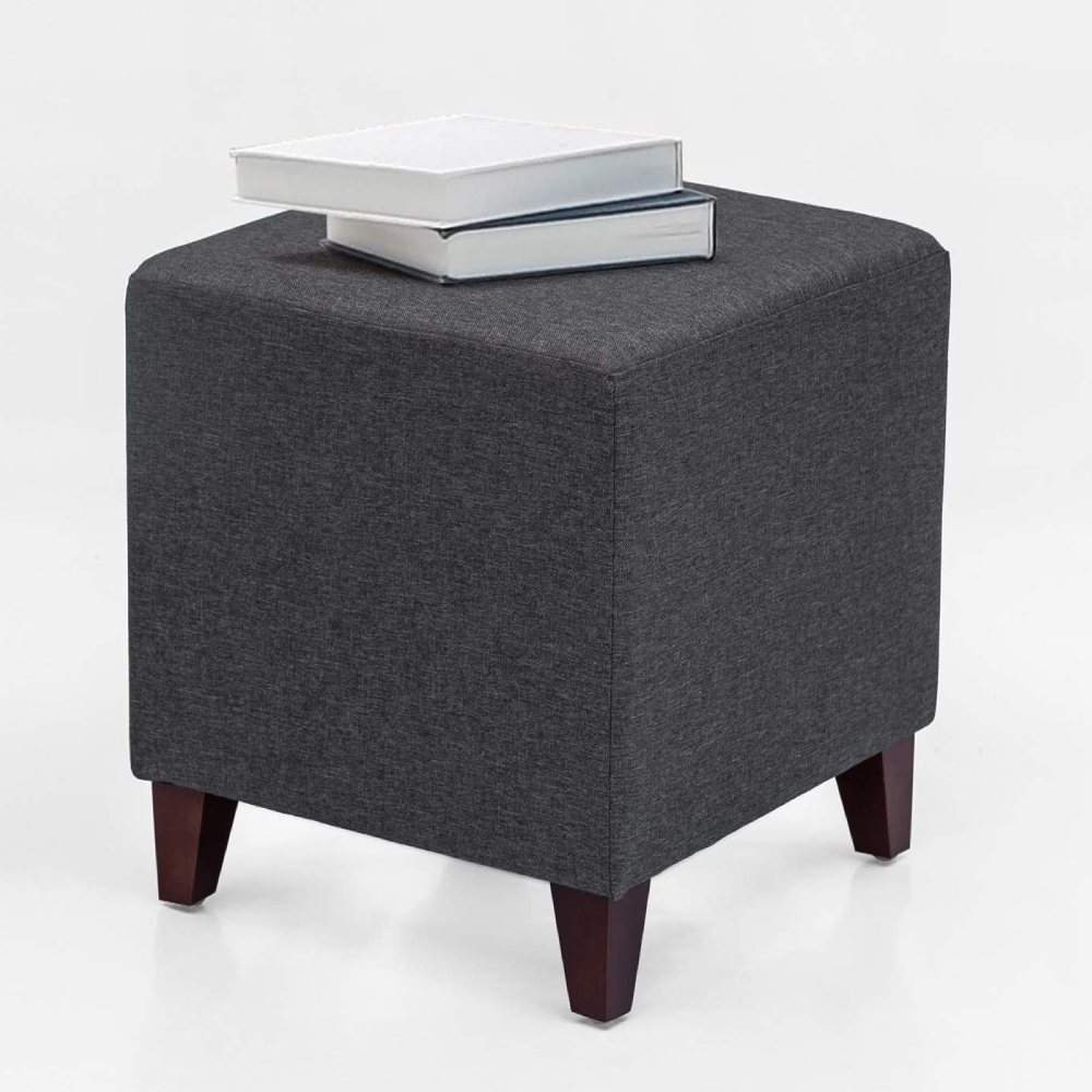 Home Mart Simple British Style Cube Ottoman Footstool, - Image 5