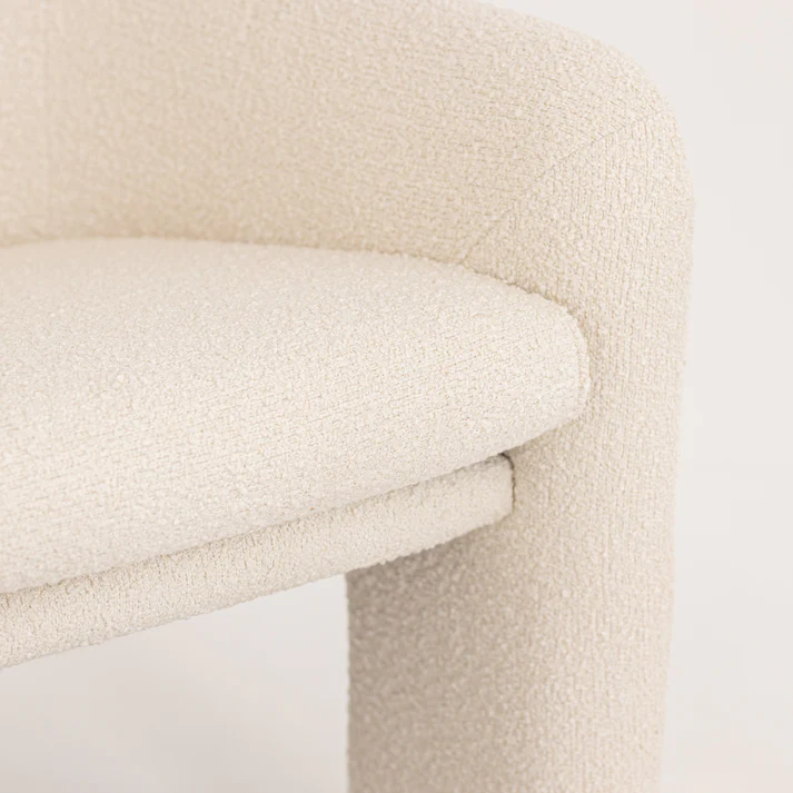 Home Mart Tripod Boucle Chair - Image 6