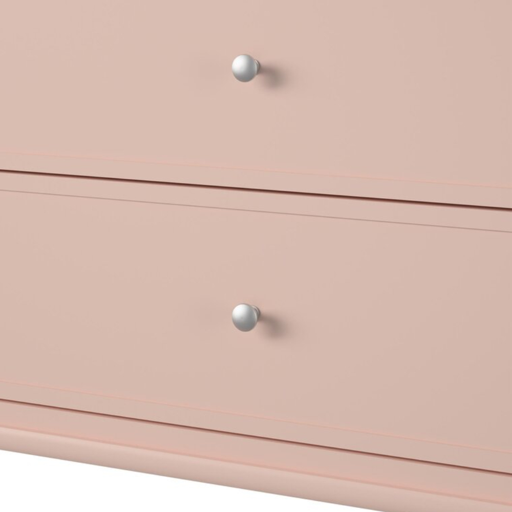 Home Mart Soderville 6 Drawer Dresser in Pink - Image 4