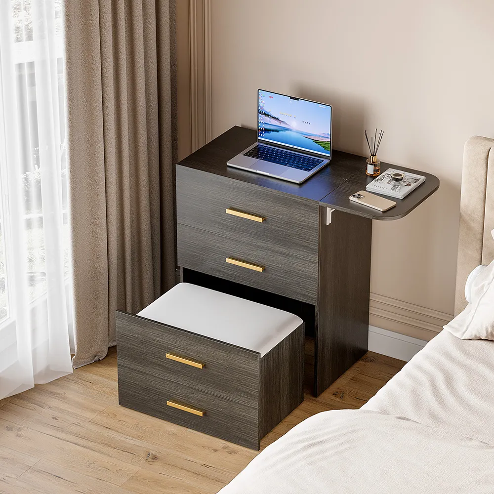 Home Mart Tiffany Flip-Top Makeup Vanity - Image 16