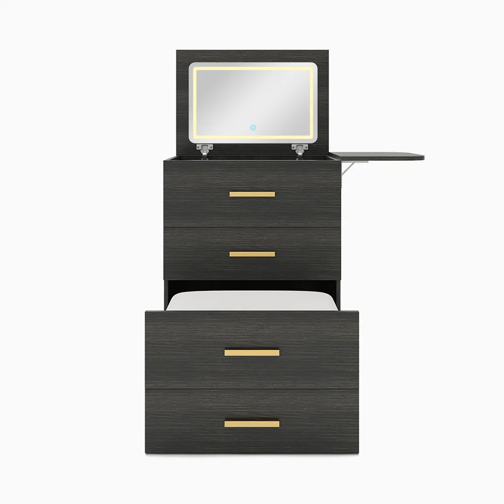 Home Mart Tiffany Flip-Top Makeup Vanity - Image 19