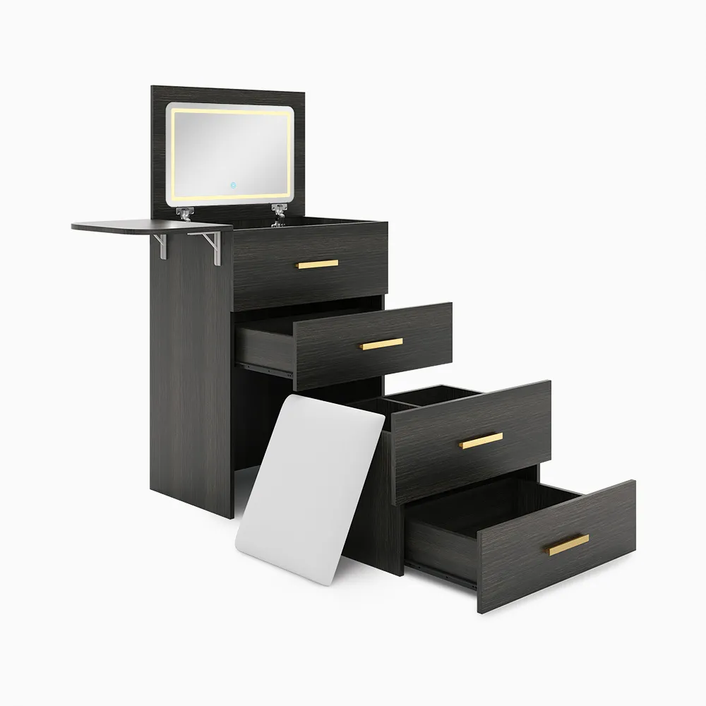 Home Mart Tiffany Flip-Top Makeup Vanity - Image 17