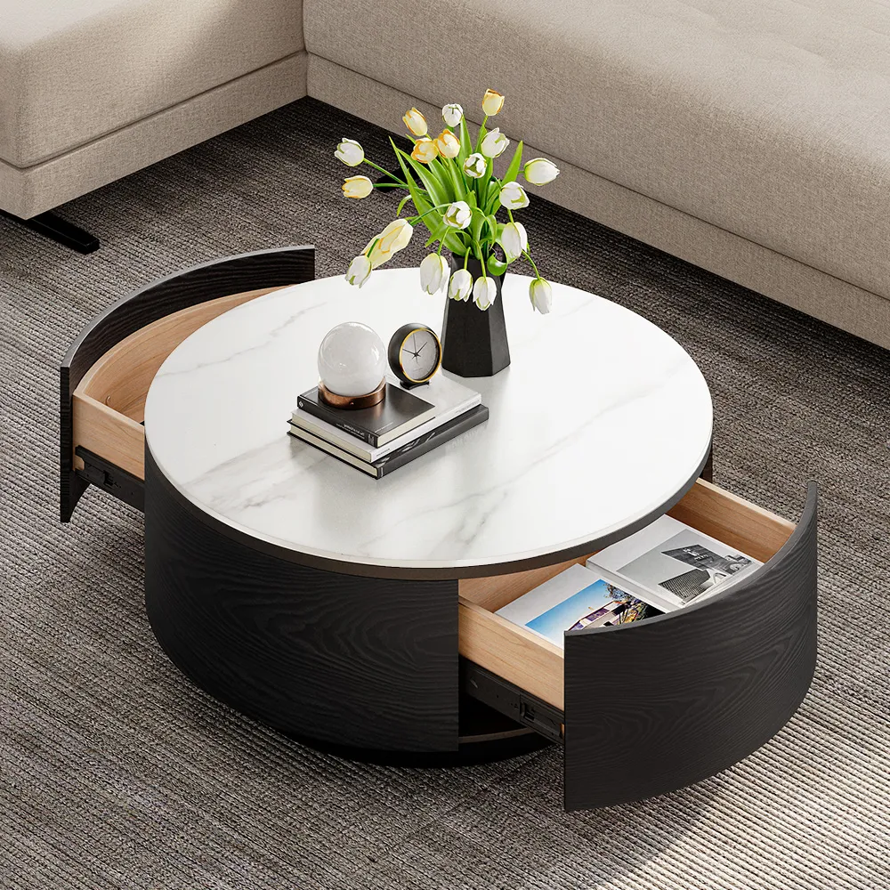 Home Mart Torben Round Coffee Table - Image 2