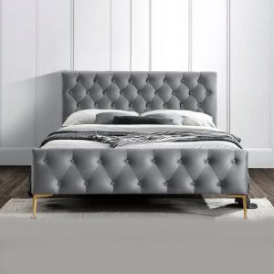 Home Mart Tufted Low Profile Bed