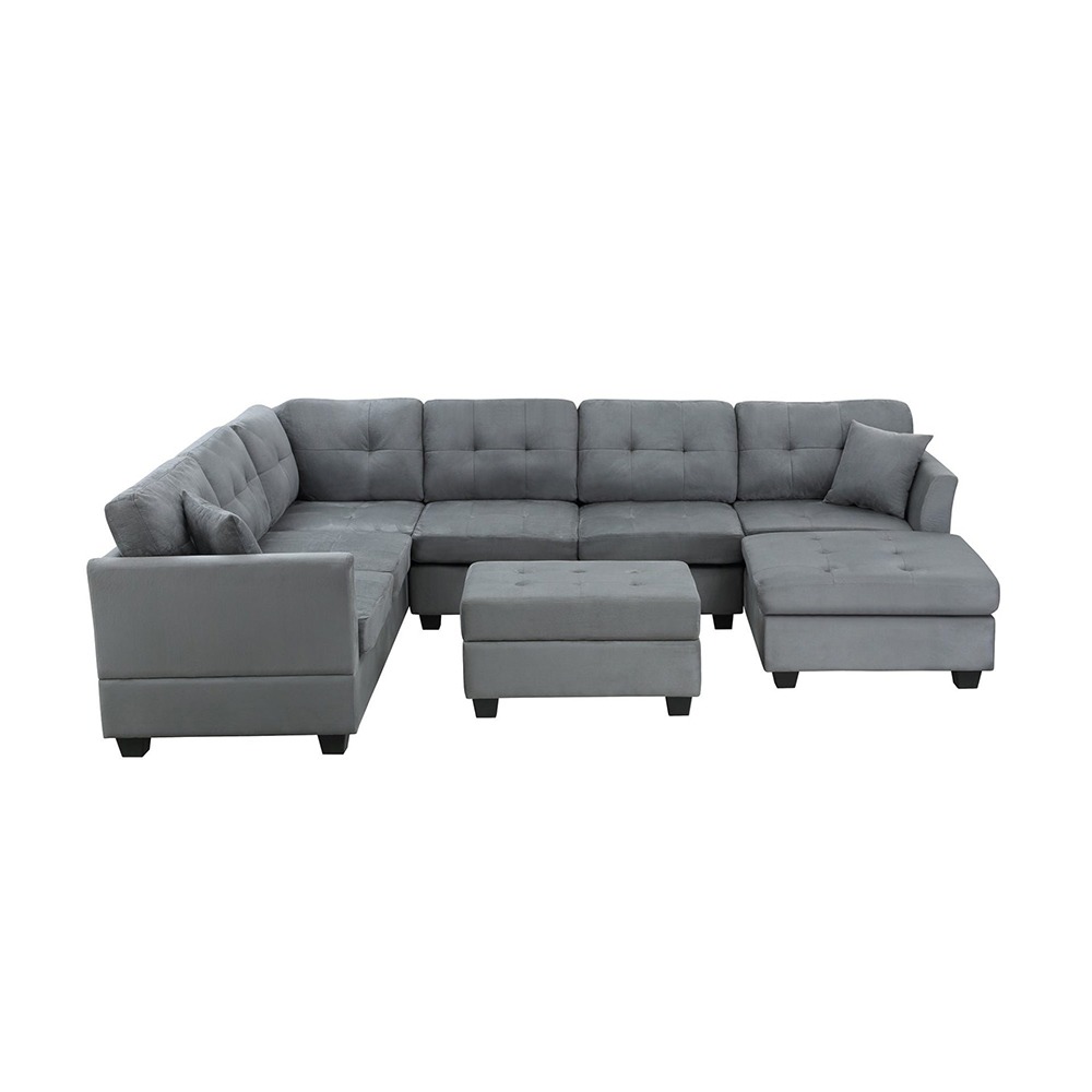 Home Mart U-Shape Sectional Sofa Storage Ottoman - Image 4