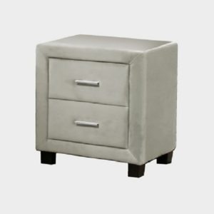 Home Mart Upholstered 2 Drawers Night Stand