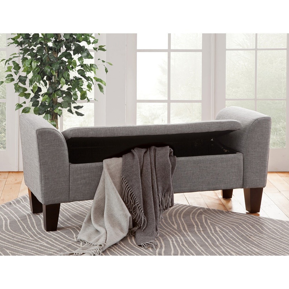Home Mart Upholstered Claire Storage Bench - Image 6