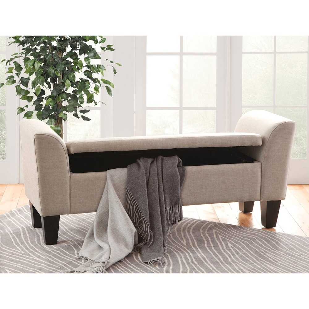 Home Mart Upholstered Claire Storage Bench - Image 7