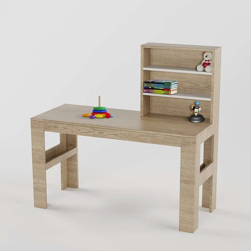 Home Mart Urbane Study Table in Oak Finish
