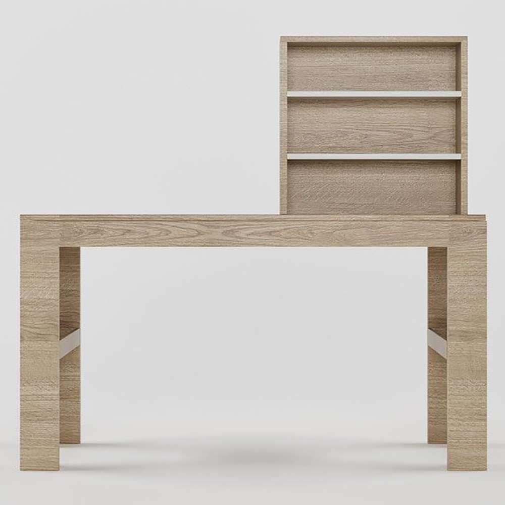 Home Mart Urbane Study Table in Oak Finish - Image 3