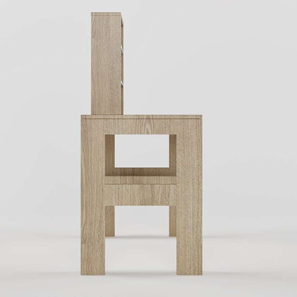 Home Mart Urbane Study Table in Oak Finish - Image 4