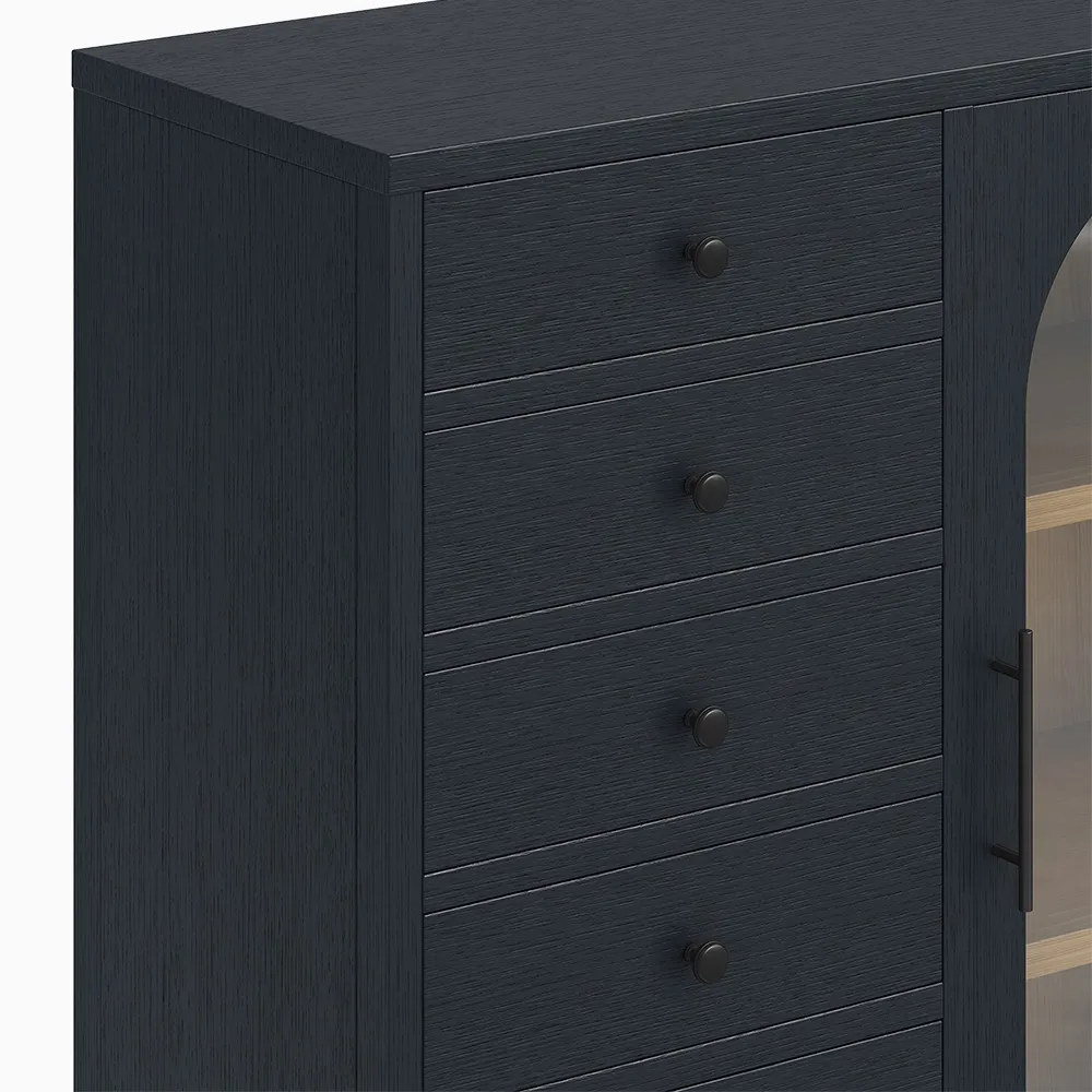 Home Mart Valborg Wood Sideboard - Image 6