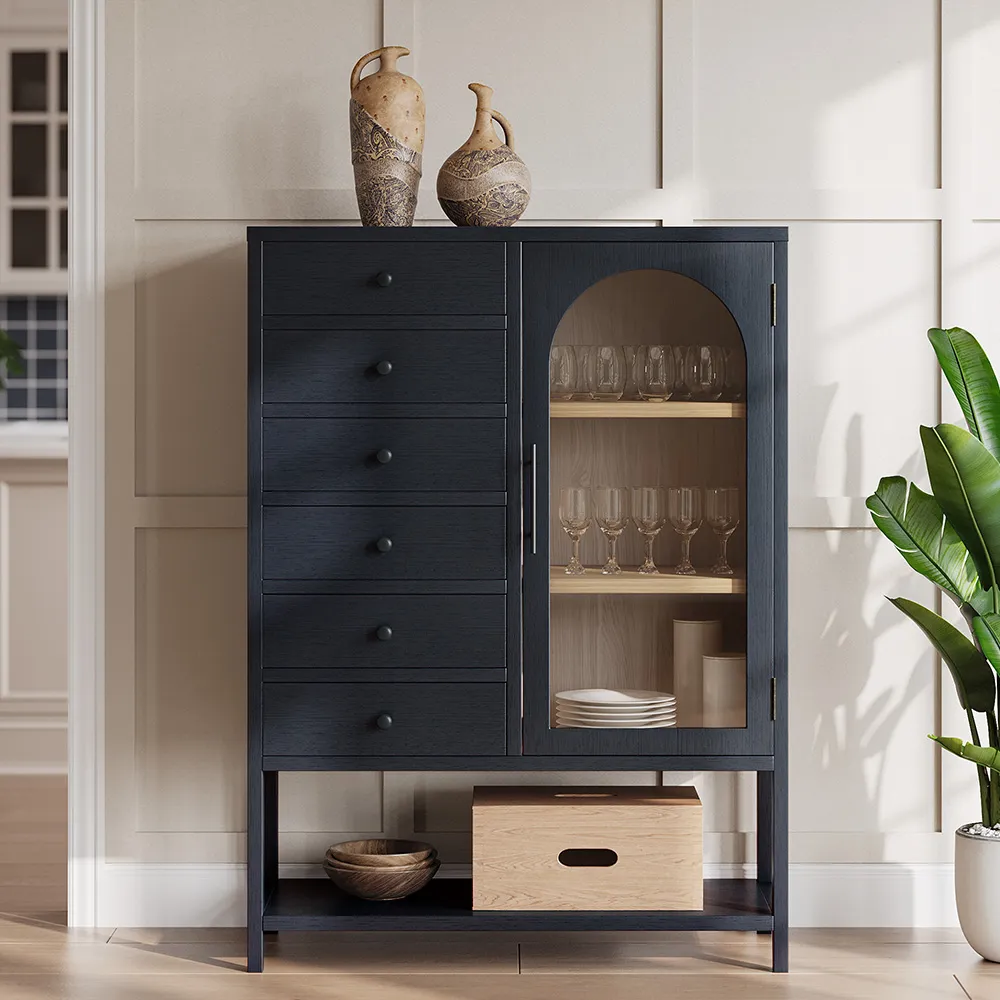 Home Mart Valborg Wood Sideboard - Image 2