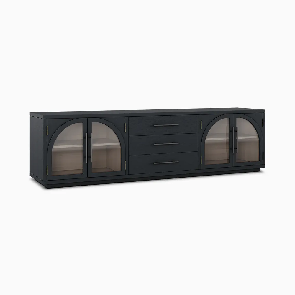 Home Mart Valborg Wood TV Stand - Image 9