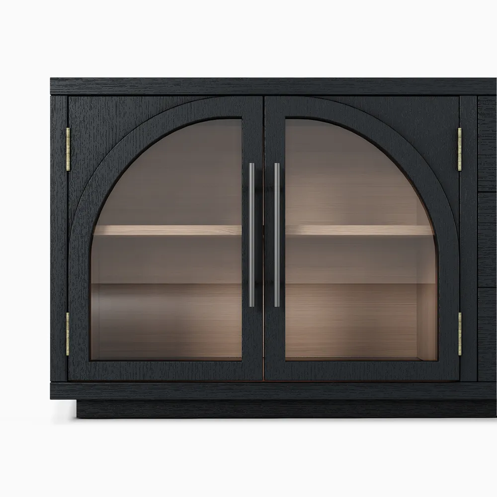 Home Mart Valborg Wood TV Stand - Image 2