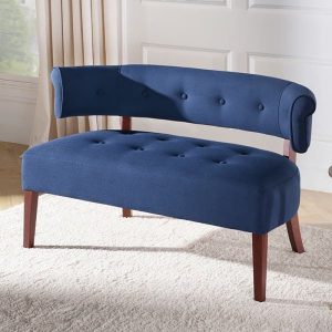 Home Mart Venus Curved Back Tufted Bench Settee