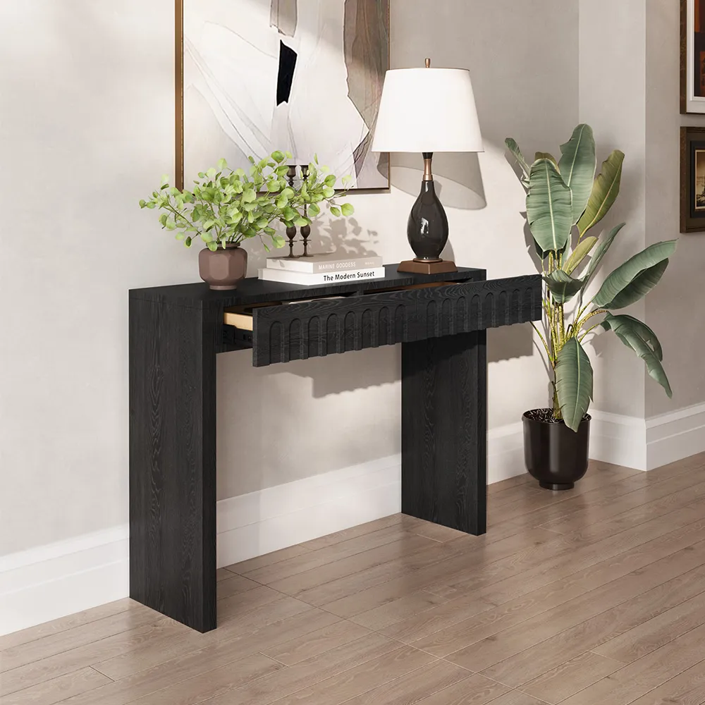 Home Mart Vidar Wood Console Table - Image 5