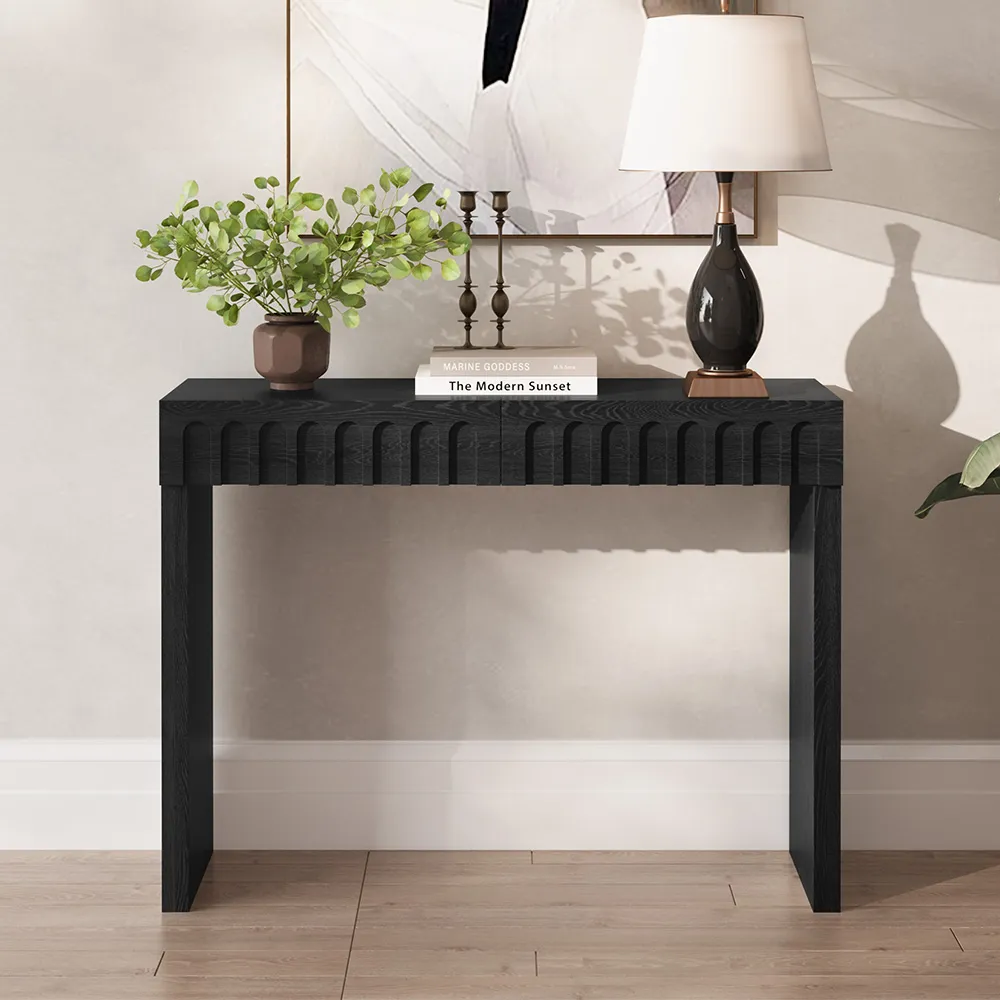 Home Mart Vidar Wood Console Table - Image 2