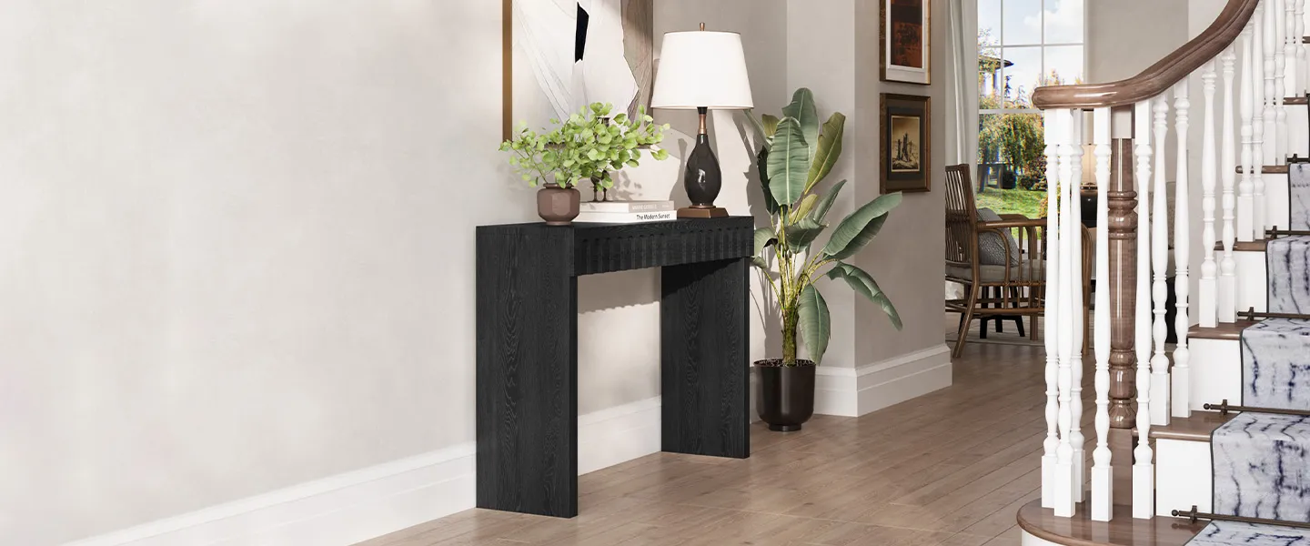 Home Mart Vidar Wood Console Table - Image 3