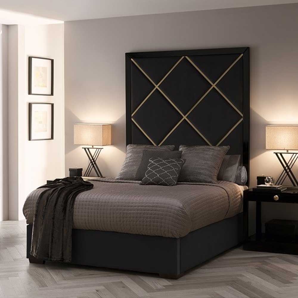 Home Mart Vintage Victorian Tall Headboard Bed