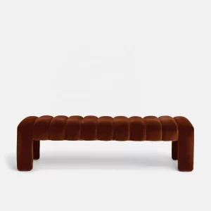 Home Mart Violetta Velvet Bench