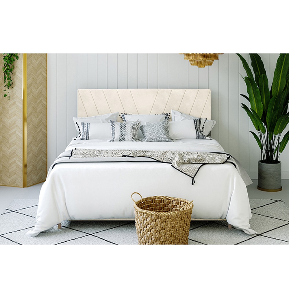Home Mart Virginia Velvet Tufted Bed - Image 2