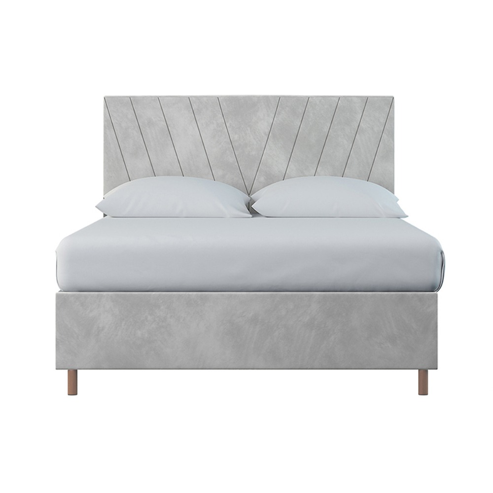 Home Mart Virginia Velvet Tufted Bed - Image 5