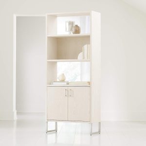 Home Mart Walnut Storage Bookcase