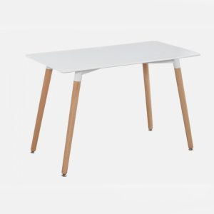 Alternative view of Home Mart White Modern Dining Table