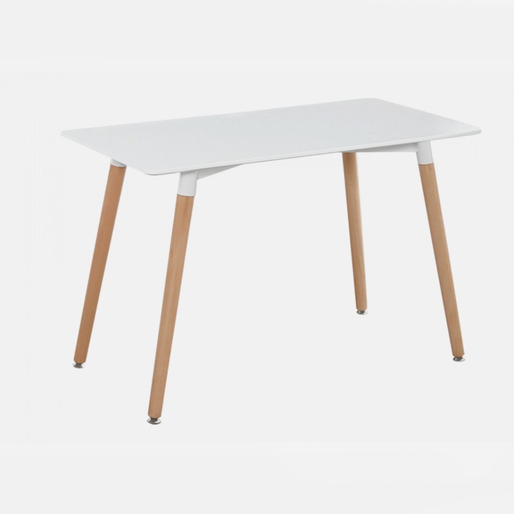 Home Mart White Modern Dining Table - Image 2
