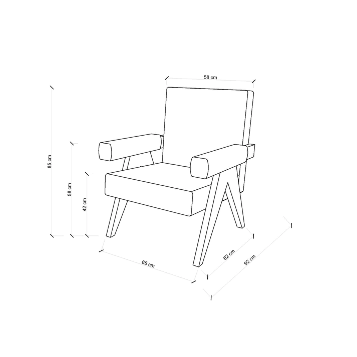 Home Mart Sand Boucle Easy Lounge Arm Chair - Image 14