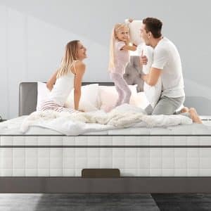 Home Mart Hybrid 20 cm Pocket Spring Mattress with Memory Foam Gel, Motion Isolation & Pressure Relief – Orthopedic Support for Back Pain Medium Firm Comfort