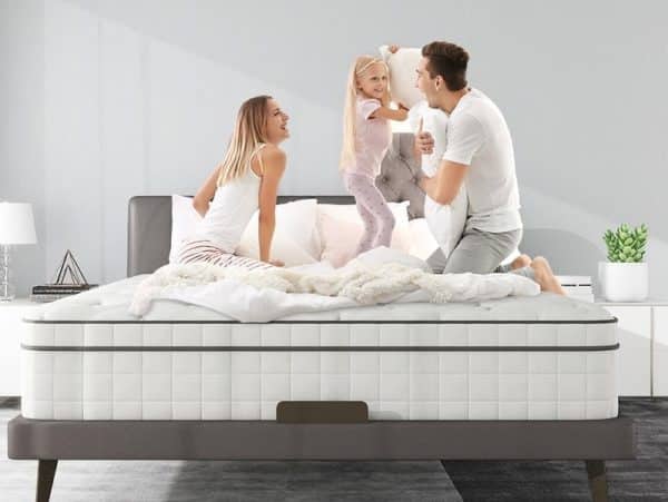 Home Mart Hybrid 20 cm Pocket Spring Mattress with Memory Foam Gel, Motion Isolation & Pressure Relief – Orthopedic Support for Back Pain Medium Firm Comfort