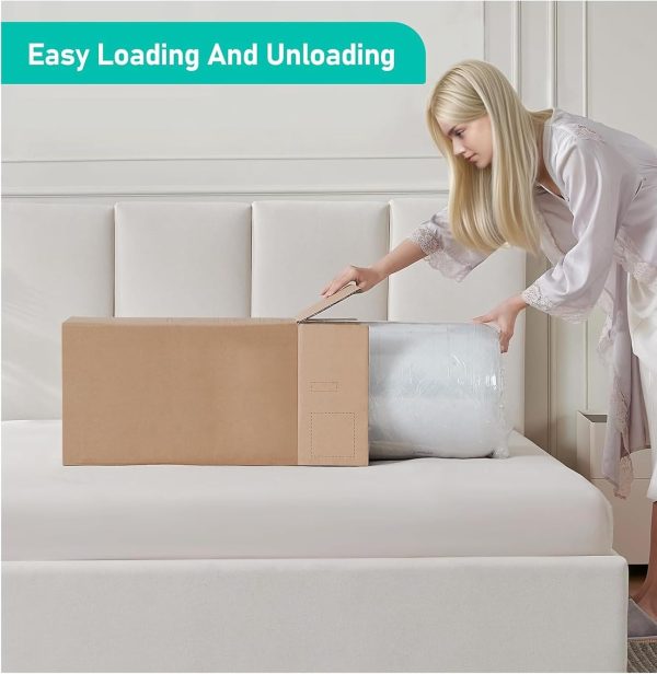 Home Mart Gel Infused Memory Foam Mattress Topper, Cooling Bed Topper with Removable Cover, Soft & Pain Relief, Breathable, CertiPUR-US & Oeko-Tex Certified - Image 7