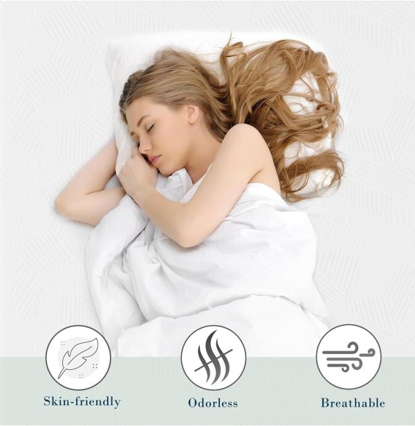 Home Mart Gel Infused Memory Foam Mattress Topper, Cooling Bed Topper with Removable Cover, Soft & Pain Relief, Breathable, CertiPUR-US & Oeko-Tex Certified - Image 2